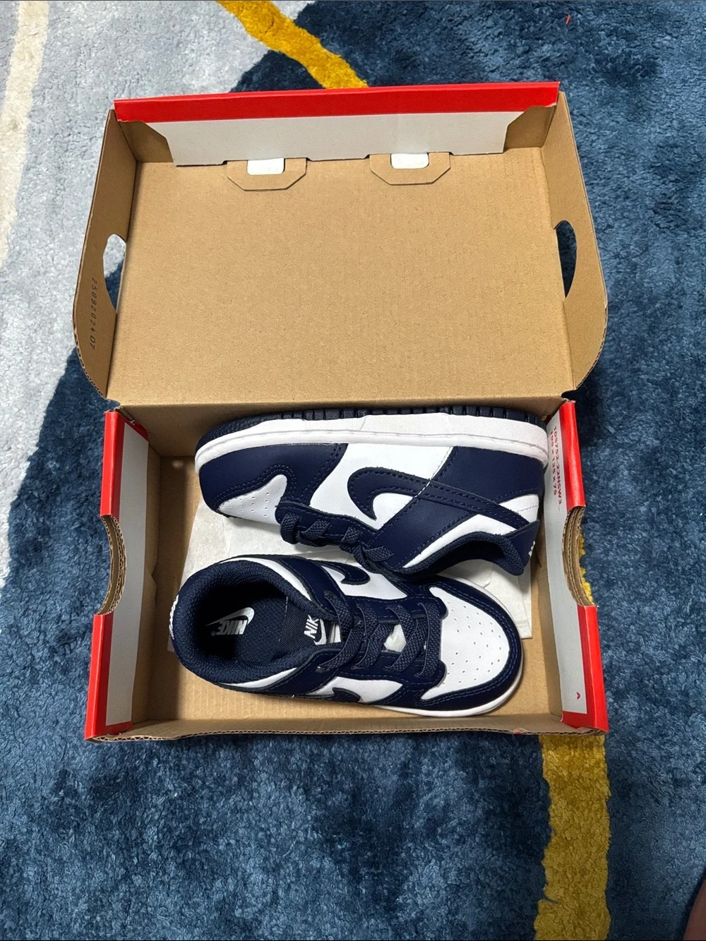 Nike Dunk Low Toddler Sz 8 NWT Navy